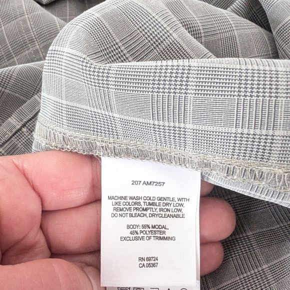 Columbia XCO Men's Gray Checkered Long Sleeve Shirt Size XXL - Picture 10 of 10